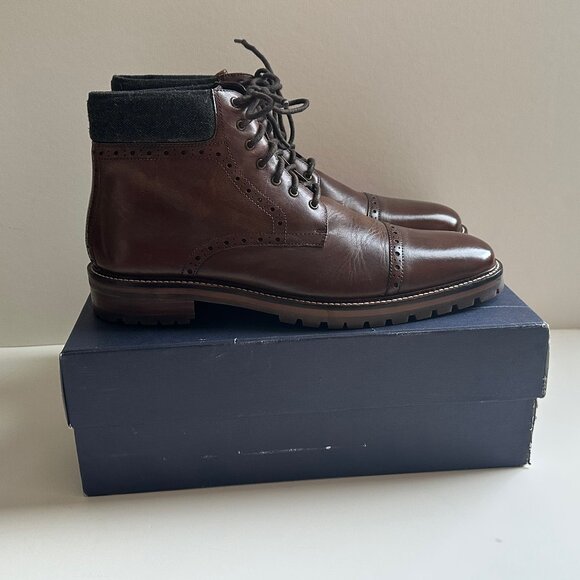 Warfield & Grand Potrero Cap-toe Boots - Chestnut - Size 14 (53801) - Picture 1 of 9